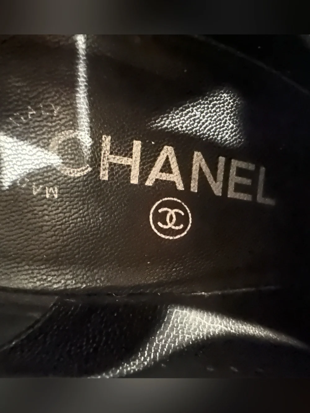 CHANEL Black Leather Ankle Booties